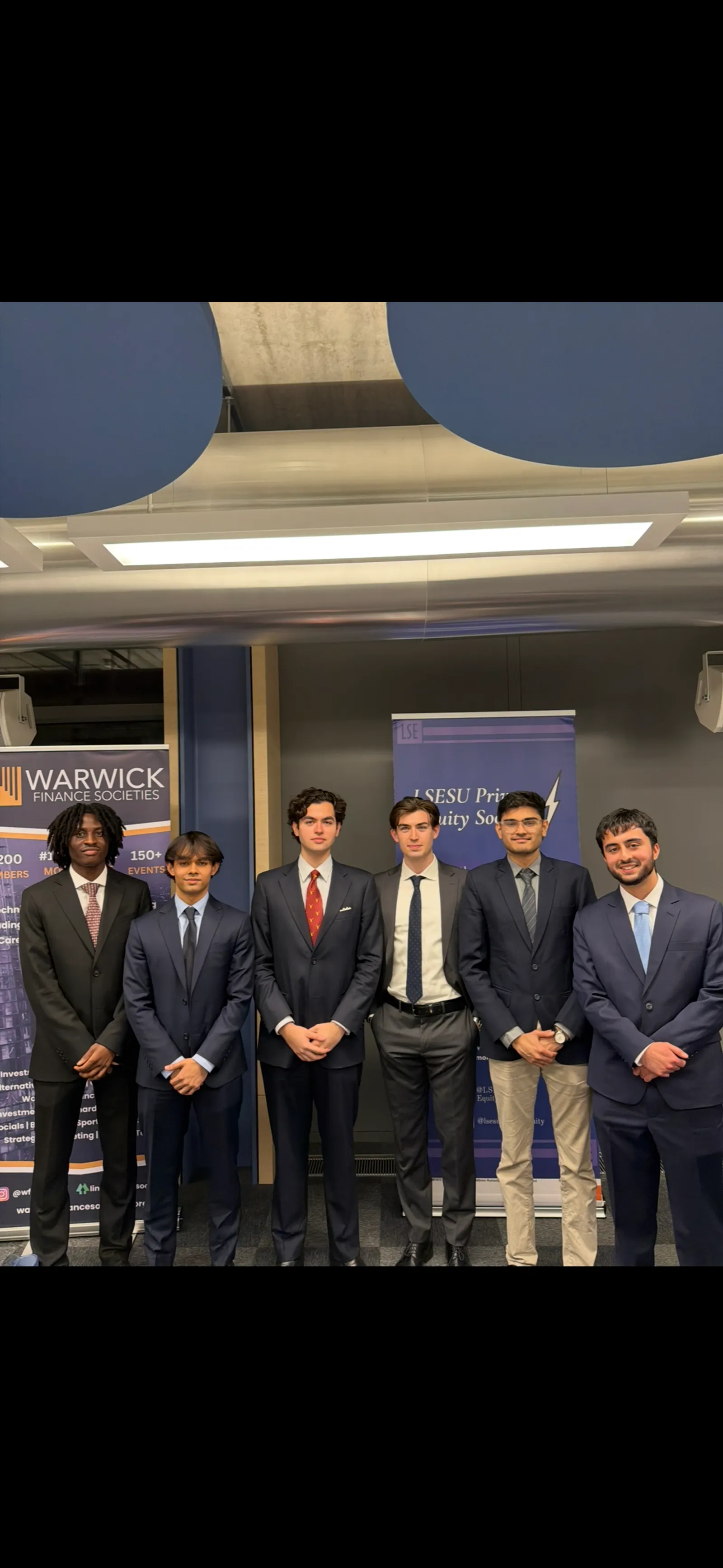 The pitch deck team at the UK & Europe M&A Case Competition Finals